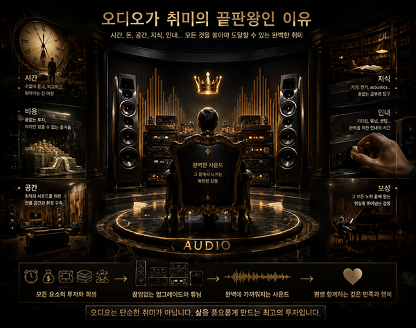 오디오가 취미의 끝판왕인 이유